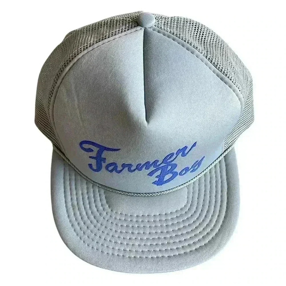 Vintage Rare Farmer Boy 80s Trucker Snapback Hat Mohr's Brand Mesh One Size - Picture 3 of 10